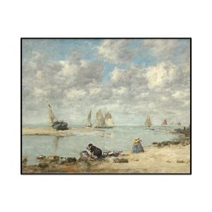 Eugegravene Boudin Washerwoman Near Trouville Landscape Set1 Cover0