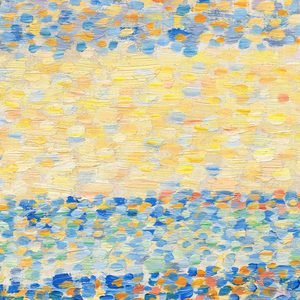 Georges Seurat Seascape Gravelines Details