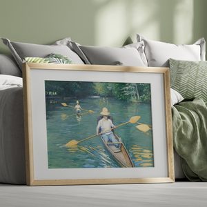 Gustave Caillebotte Skiffs Landscape Set1 Bed1