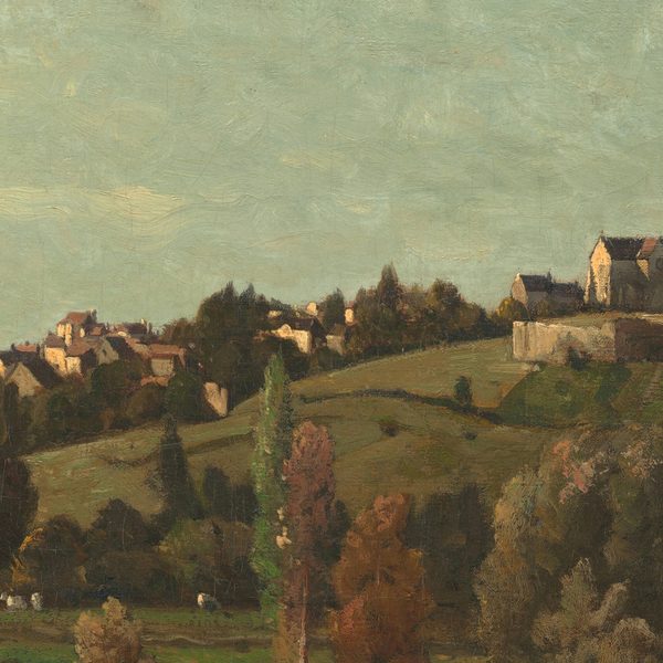 Henri Joseph Harpignies Landscape In Auvergne Details