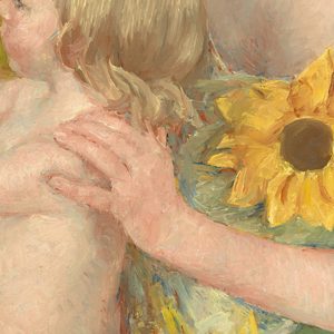 Mary Cassatt Woman With A Sunflower Details