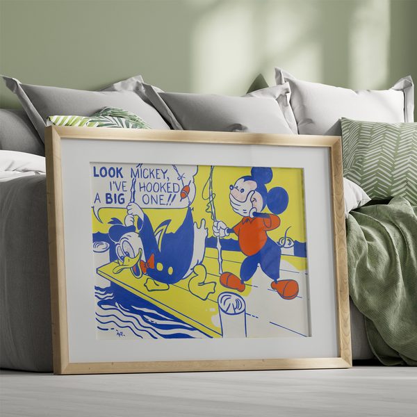 Roy Lichtenstein Look Mickey Landscape Set1 Bed1