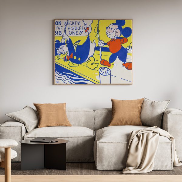 Roy Lichtenstein Look Mickey Landscape Set1 Living3