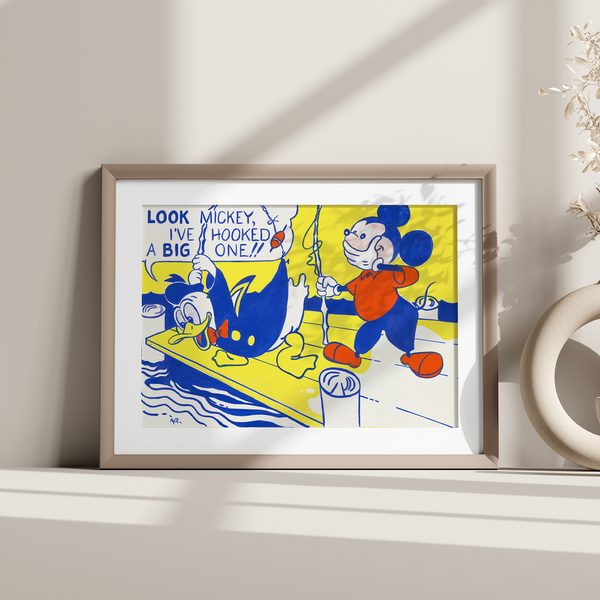 Roy Lichtenstein Look Mickey Landscape Set1 Minimal3