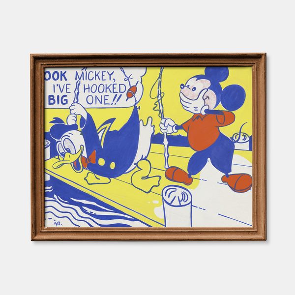 Roy Lichtenstein Look Mickey Landscape Set1 Raw1