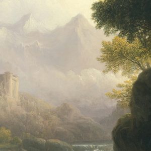 Thomas Doughty Fanciful Landscape Details