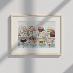 Wayne Thiebaud Cakes Landscape Set1 Minimal6