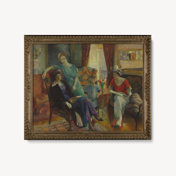 William Glackens Family Group Landscape Set1 Raw2