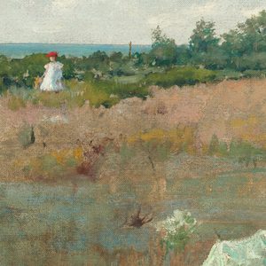 William Merritt Chase Gathering Autumn Flowers Details